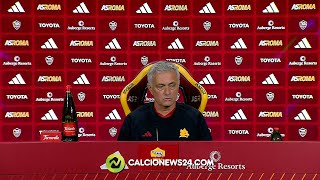 Conferenza Mourinho pre RomaMonza “Scommesse Sono tranquillo mi fido di Zalewski ed El Shaarawyquot [upl. by Emlin421]