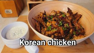 Korean chicken recipe korean food [upl. by Nimajeb]