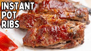 🍖 INSTANT POT RIBS  How To Make BBQ Ribs [upl. by Noivad]