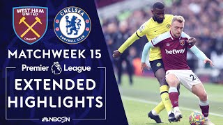 West Ham United v Chelsea  PREMIER LEAGUE HIGHLIGHTS  1242021  NBC Sports [upl. by Tugman]