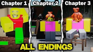 Weird Strict Dad Chapter 1 2 3  All Endings  Roblox [upl. by Nospmis]