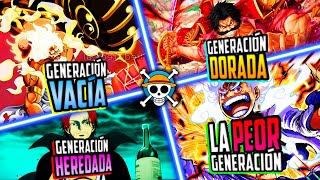 TODAS LAS GENERACIONES DE PIRATAS DE ONE PIECE EXPLICADAS [upl. by Virg]