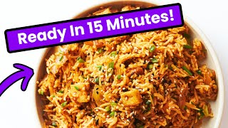 15Minute Kimchi Fried Rice Recipe [upl. by Asoj35]