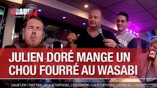 Julien Doré mange un chou fourré au Wasabi  C’Cauet sur NRJ [upl. by Novhaj]