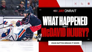 What stood out about play that saw McDavid leave game with injury [upl. by Anilatsyrc]