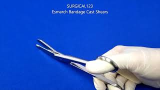 Esmarch Bandage Scissors Heavy Duty Cast Shears  Surgical123 [upl. by Ellevehc696]