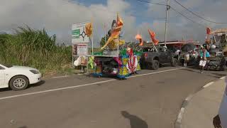 driving in mauritius to grand bassin during Maha shivratri 2024 traffic jam 4K POV [upl. by Anirdna447]