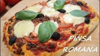 Pinsa Romana  Homemade Pinsa Romana Recipe  Ancient Roman Style Pizza  Pinsa Recipe [upl. by Wilfreda]