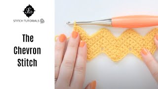 How to do a Chevron Stitch Crochet Basics [upl. by Ira]