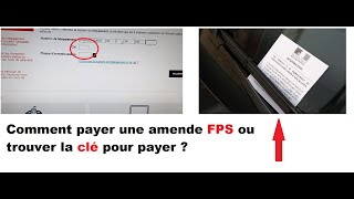 Comment payer une amende FPS ou trouver la clé pour payer [upl. by Aisa]