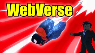 Roblox spiderman playing Invisions Webverse spiderman game [upl. by Ettevets]