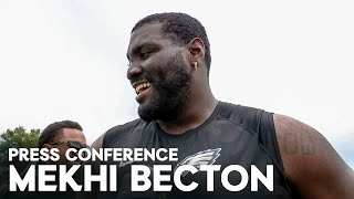 Eagles Press Conference Mekhi Becton Landon Dickerson and More  August 11 2024 [upl. by Jarl884]