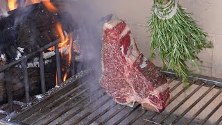 Dry Aged Porterhouse Steak Grilled Over Embers [upl. by Ilrebma]