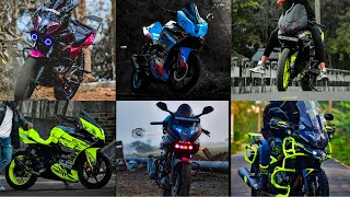 TOP 10 BEST MODIFIED ⚡BAJAJ PULSAR 220F  WRAPS AND COUSTOM🔥 MODIFIED MOTOR HUBER [upl. by Akira]