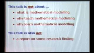 Experiencing Teaching and Learning Mathematical Modelling Part 1 [upl. by Aztiley307]