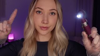 ASMR Detailed Cranial Nerve Exam Relaxing Doctor Roleplay  Eyes Ears Facial Nerve Tests [upl. by Valentia]