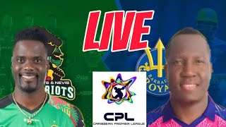 St Kitts amp Nevis Patriots vs Barbados Royals  CPL 2024  LIVE [upl. by Attenej]