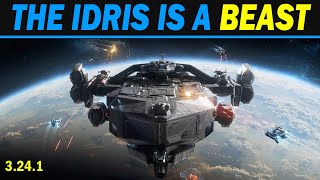 Star Citizen The entire server VS a pair of Idriss No Commentary just the Highlights [upl. by Farrel]