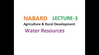 NABARD LEC 3 AGRICULTURE AND RURAL DEVELOPMENT [upl. by Teufert568]