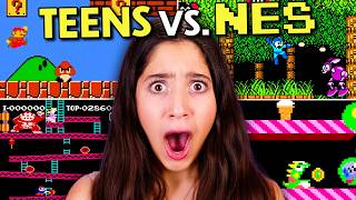 Teens Play NES For The First Time Super Mario Bros Punch Out Donkey Kong [upl. by Babita]