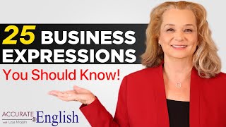 25 Essential Business Idioms for Fluent English [upl. by Sacttler]