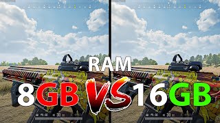 PUBG  8GB RAM VS 16GB RAM  1080p [upl. by Mignonne]