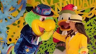 I as Josie Carioca date with Jose Carioca in Disney Viva Navidad [upl. by Kcyred846]