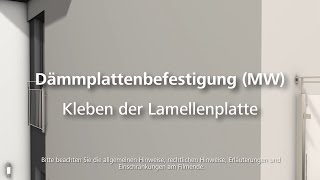 Dämmung Lamellendämmplatte kleben  Wärmedämmung  WDVS  FassadendämmungVerarbeitung [upl. by Arodoeht21]