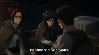 Levi and Mikasa talk about the Ackerman family English Sub AOT Season 3 [upl. by Saied]