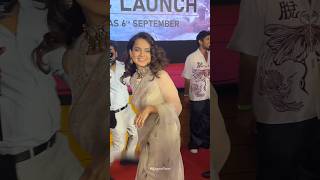 Kangana Ranaut Smashing Entry at Emergency Music Launch 💓🤍 kanganaranaut emergency shortvideo [upl. by Hniht]