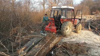 Zetor 6045 i vitlo gvozden 5 tona  Izvlacenje drva [upl. by Corby474]