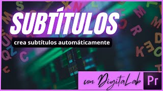 Crear subtítulos automáticamente en Premiere Pro [upl. by Adnek]