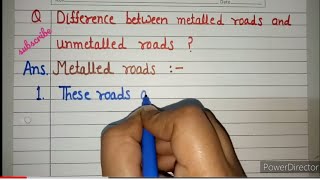 Difference between metalled road and unmetalled roadarintelligentkids [upl. by Avrit]