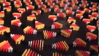 Candy Corn Chain Reaction Domino Spiral [upl. by Felise]