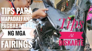 Mio 125 TEKNIK SA PAGBABAKLAS NG MGA FAIRINGS JEHMSMOTO CHENMOTOfi KENMOTORGEARS [upl. by Asiral]