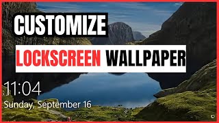 How to Change amp Personalize Lock Screen Wallpaper in Windows 11  Full Guide [upl. by Nnayar]