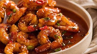 Asian Chilli Garlic Prawns [upl. by Anayrb]