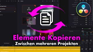 Zwischen Projekten kopieren  DaVinci Resolve  Minute Monday Deutsch [upl. by Nylsej]