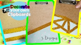 3 DIY Clipboard Designs [upl. by Eibber]