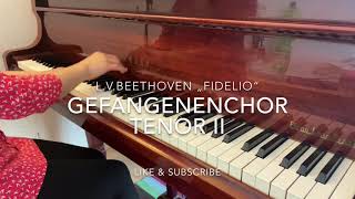 LvBeethoven Fidelio Gefangenenchor „O welche Lust“ for Tenor 2 to study Piano accompaniment [upl. by Teresa202]