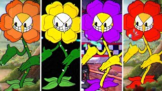 Cuphead  DLC  All Cagney Carnation Mods amp Outfits [upl. by Mariquilla]