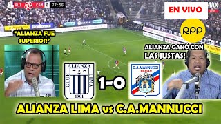 REACCIÓN DEBUT DE PAOLO GUERRERO ALIANZA LIMA vs MANNUCCI  HOY EN VIVO [upl. by Allegra]