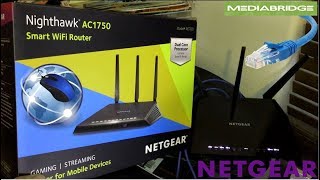 Netgear R6700 Nighthawk AC1750 Dual Band Smart Wifi Router amp Mediabridge CAT6 Ethernet Cables Review [upl. by Buine]