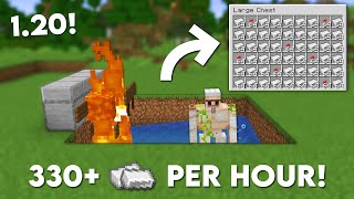 Minecraft 120 Easy IRON Farm Tutorial  330 Per Hour [upl. by Adnirb]