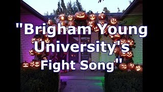 BYU Fight Song  JackoLantern Arch  Halloween 2013 [upl. by Orfinger]