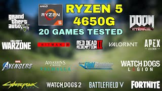 Ryzen 5 Pro 4650G Vega 7 Gaming Test  2021 [upl. by Liscomb]