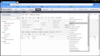 Building Generic Inquiries with Acumatica [upl. by Yllah]