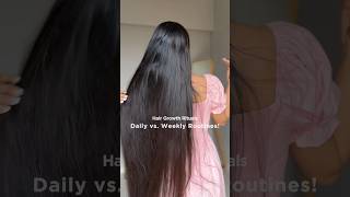 Hair Growth Rituals Daily vs Weekly Routines shorts haircare  Mishti Pandey [upl. by Granese]