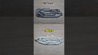 How to clean silver chain jewellery shorts cleaning [upl. by Lemart90]