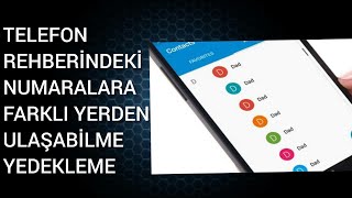 Telefon Rehberini Başka Bir Telefona Aktarma Kontrol Etme Görebilme [upl. by Hilbert]